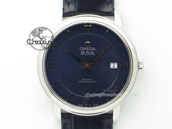 0716 De Ville SS DIWF 1:1 Best Edition Deep Blue Dial SS Markers on SS Bracelet MIYOTA TravelReady 7849